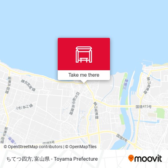 ちてつ四方 map