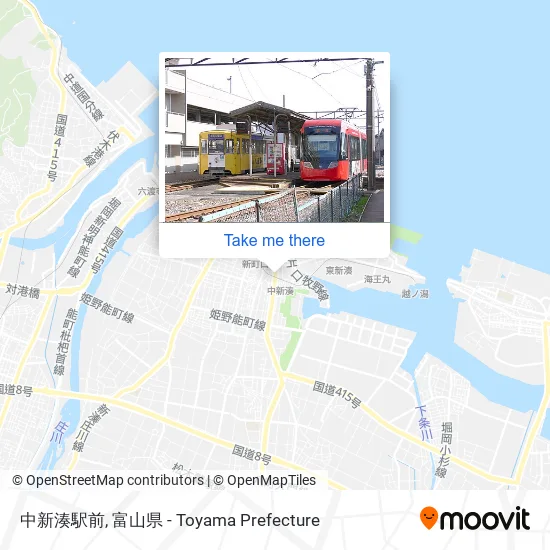 中新湊駅前 map