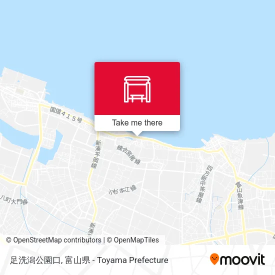 足洗潟公園口 map