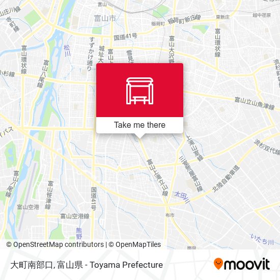 大町南部口 map