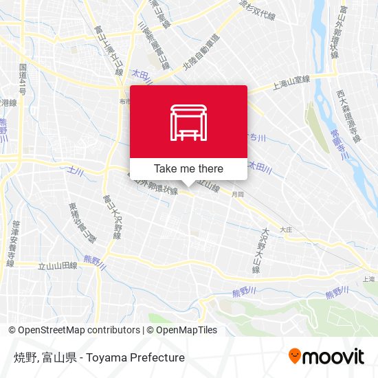 焼野 map