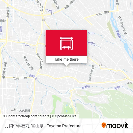 月岡中学校前 map