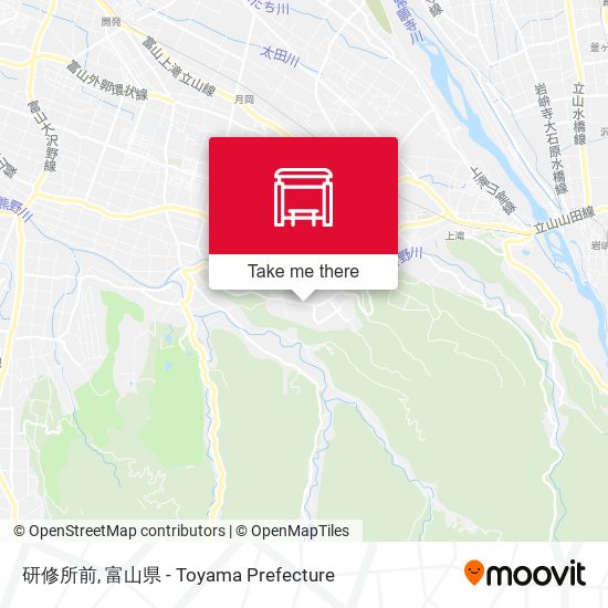 研修所前 map