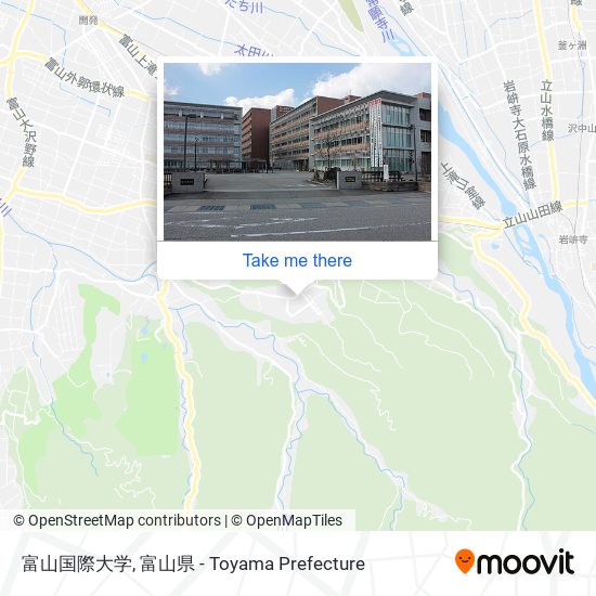 富山国際大学 map