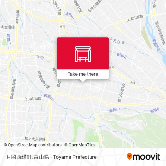 月岡西緑町 map