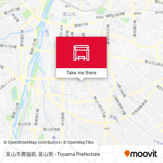 富山市農協前 map