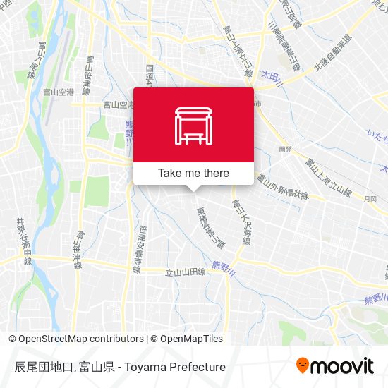 辰尾団地口 map
