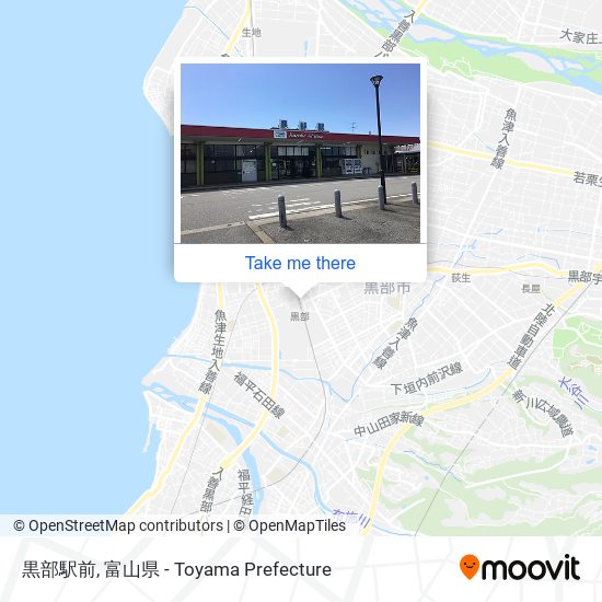 黒部駅前 map