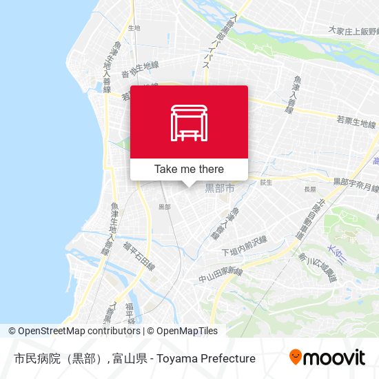 市民病院（黒部） map