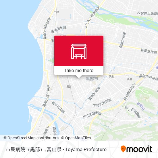 市民病院（黒部） map