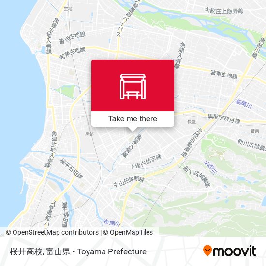 桜井高校 map