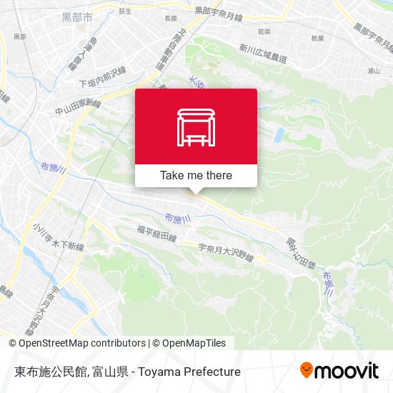 東布施公民館 map