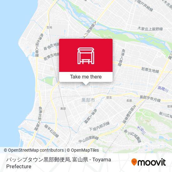 パッシブタウン黒部郵便局 map