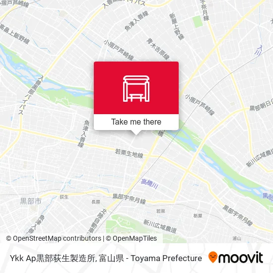 Ykk Ap黒部荻生製造所 map