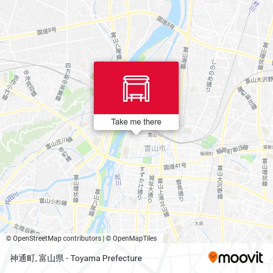 神通町 map