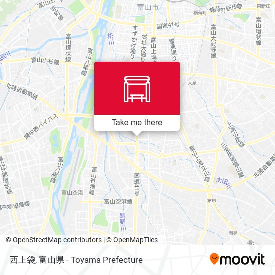 西上袋 map