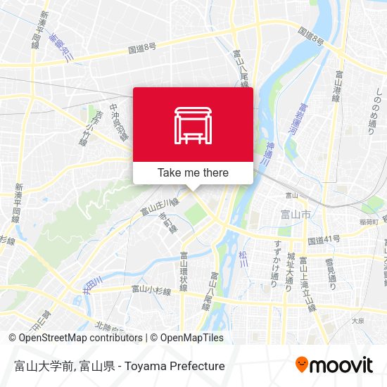 富山大学前 map