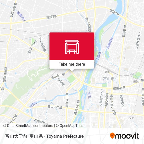 富山大学前 map