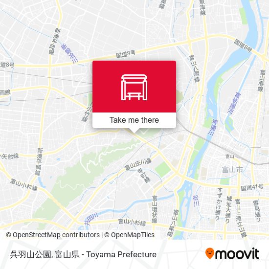 呉羽山公園 map