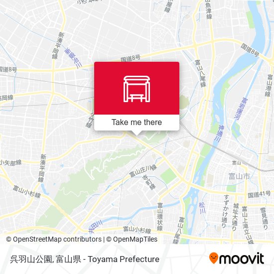 呉羽山公園 map