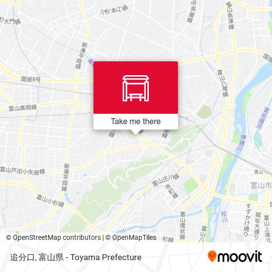 追分口 map