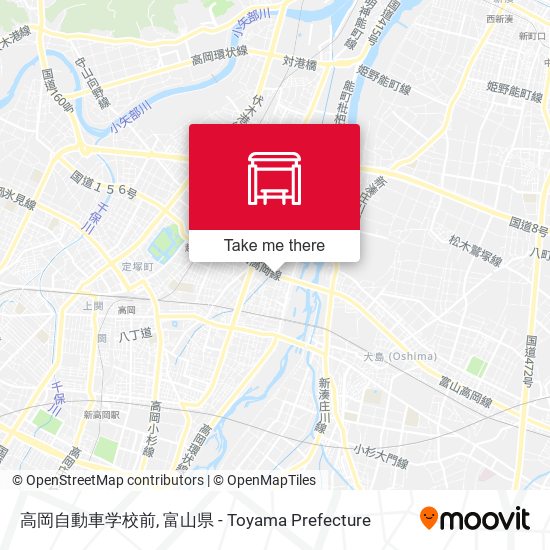 高岡自動車学校前 map