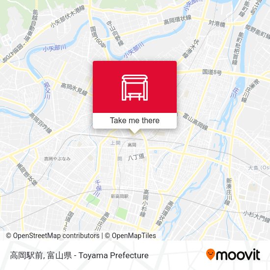 高岡駅前 map