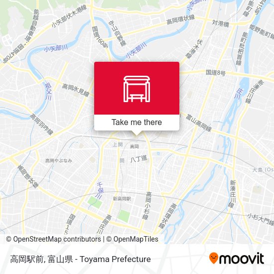 高岡駅前 map