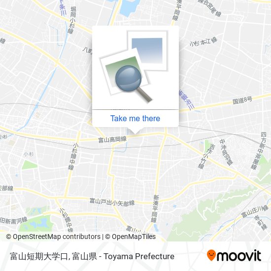 富山短期大学口 map