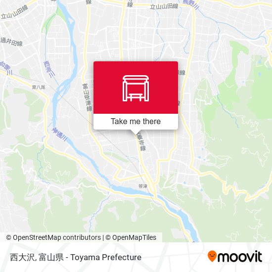 西大沢 map