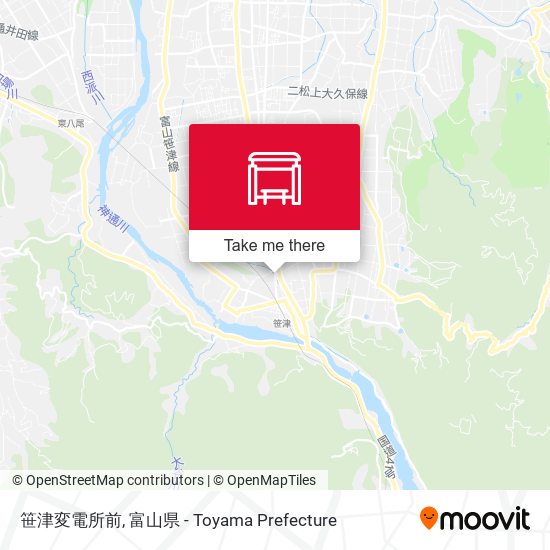 笹津変電所前 map