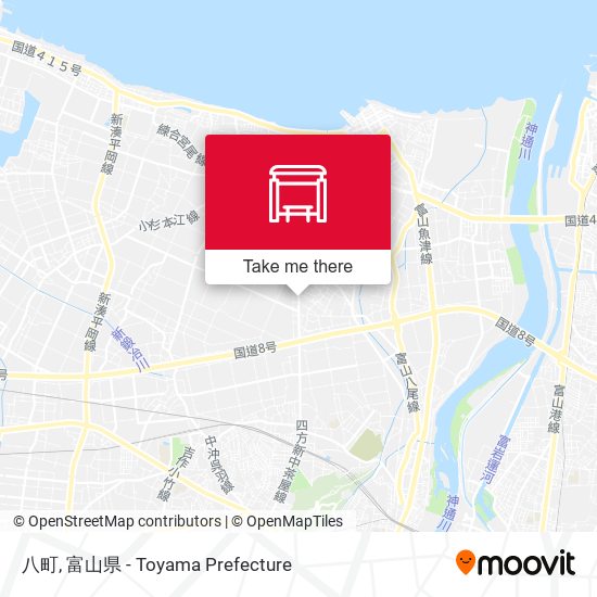 八町 map