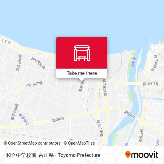 和合中学校前 map