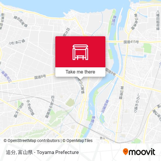 追分 map
