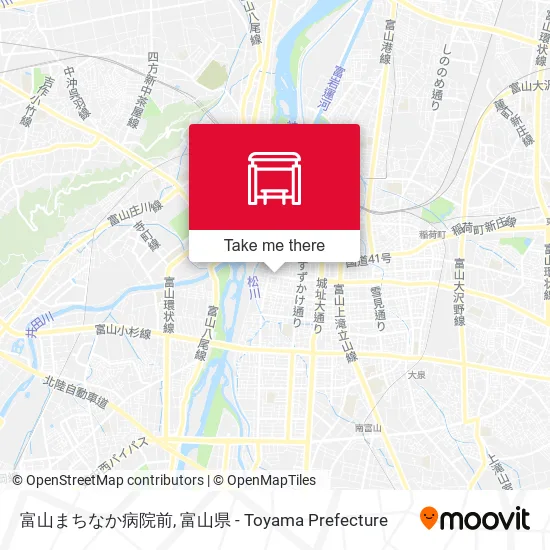 富山まちなか病院前 map