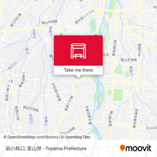 萩の島口 map