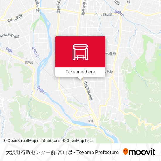 大沢野行政センター前 map