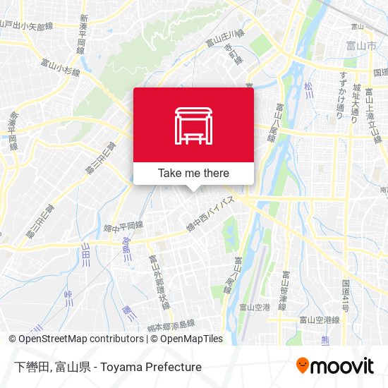 下轡田 map