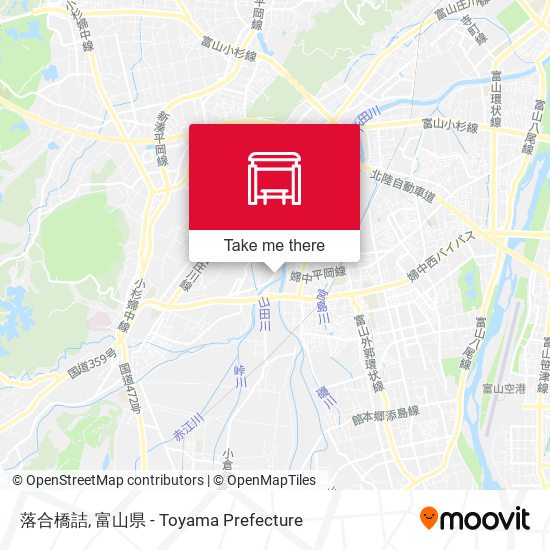 落合橋詰 map