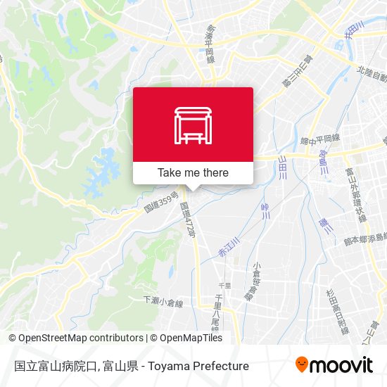 国立富山病院口 map