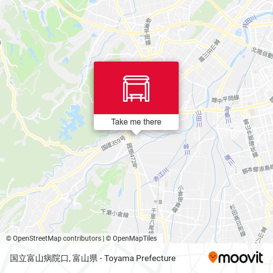 国立富山病院口 map