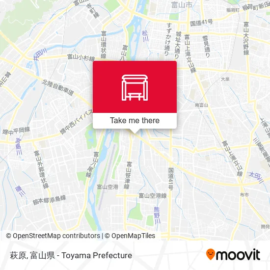 萩原 map
