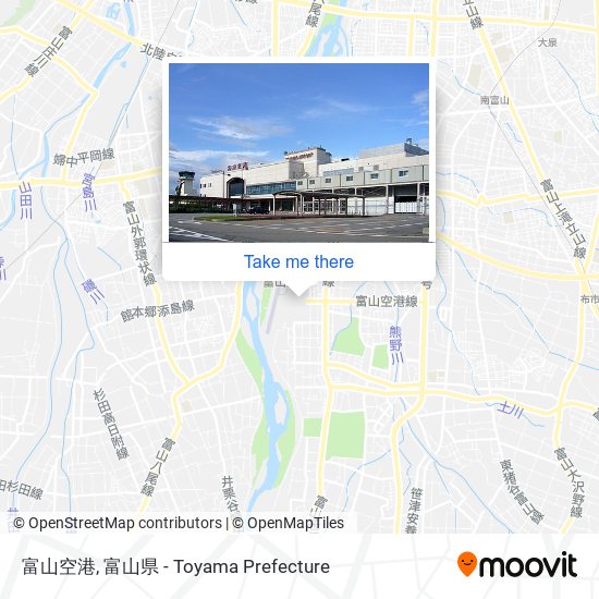 富山空港 map
