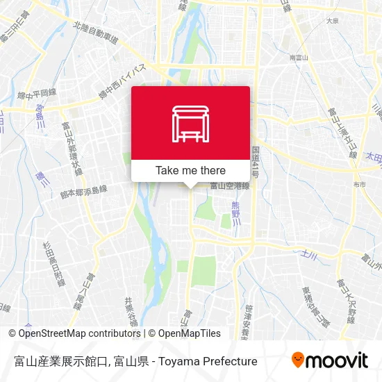 富山産業展示館口 map