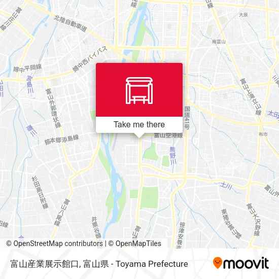 富山産業展示館口 map