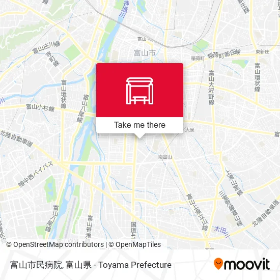 富山市民病院 map