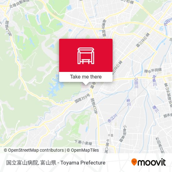 国立富山病院 map