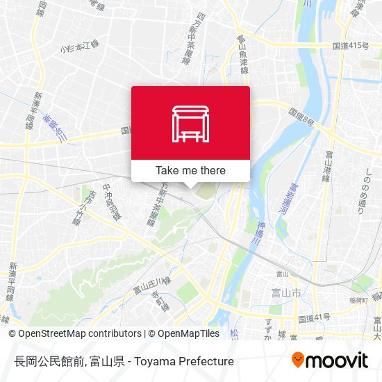 長岡公民館前 map