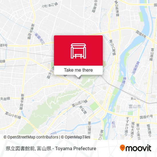 県立図書館前 map