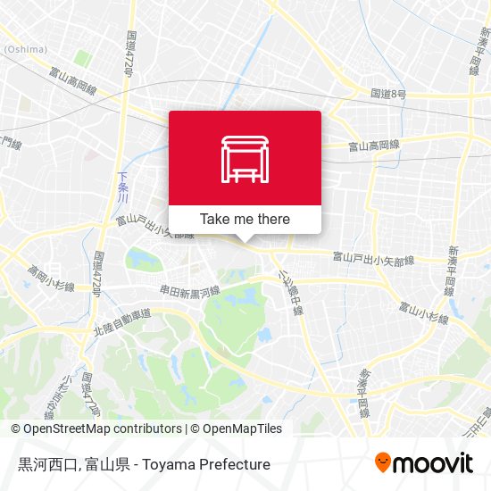 黒河西口 map